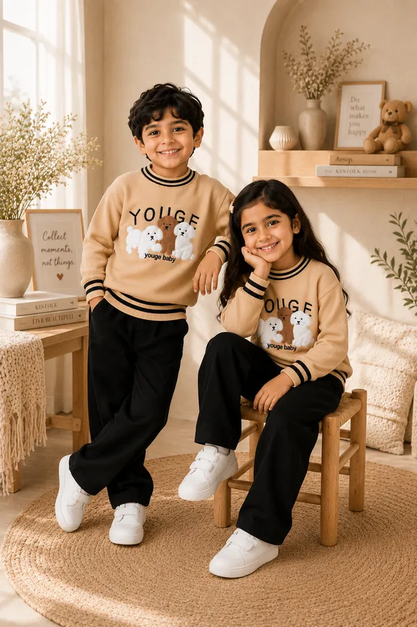 Beige_Printed_Relaxed_Fit_Sweater_For_Boy_And_Girl_Pack_Of_2
