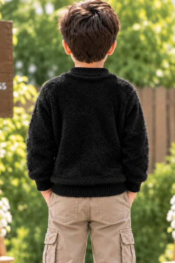 Black_Fuzzy_Regular_Fit_Sweater_For_Boys