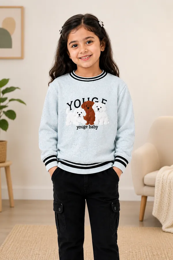 Light_Blue_Printed_Sweater_For_Girls
