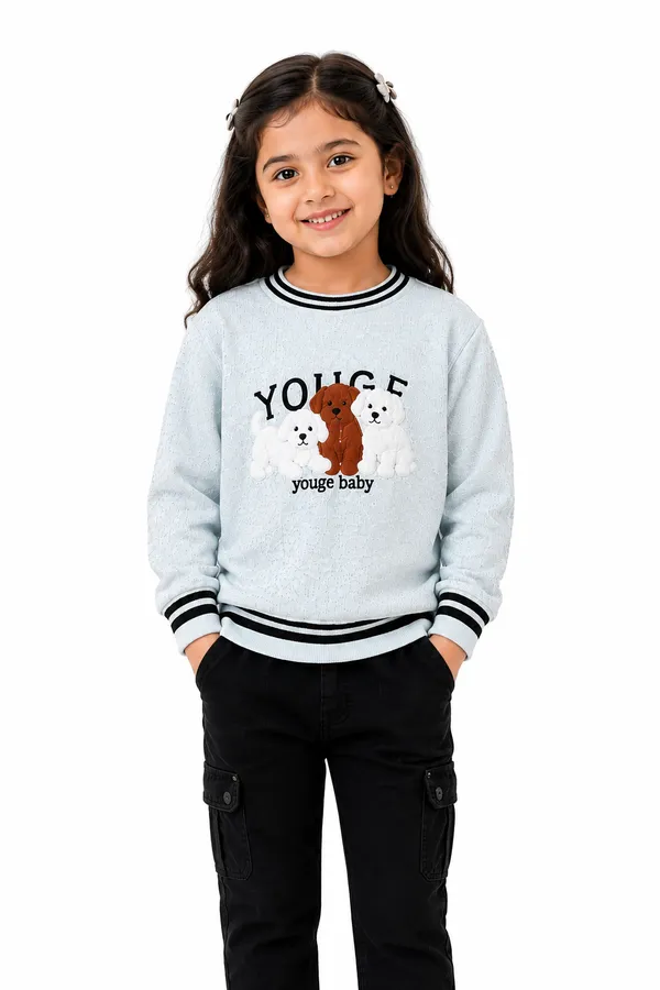 Light_Blue_Printed_Sweater_For_Girls