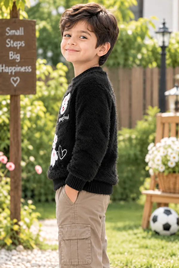 Black_Fuzzy_Regular_Fit_Sweater_For_Boys