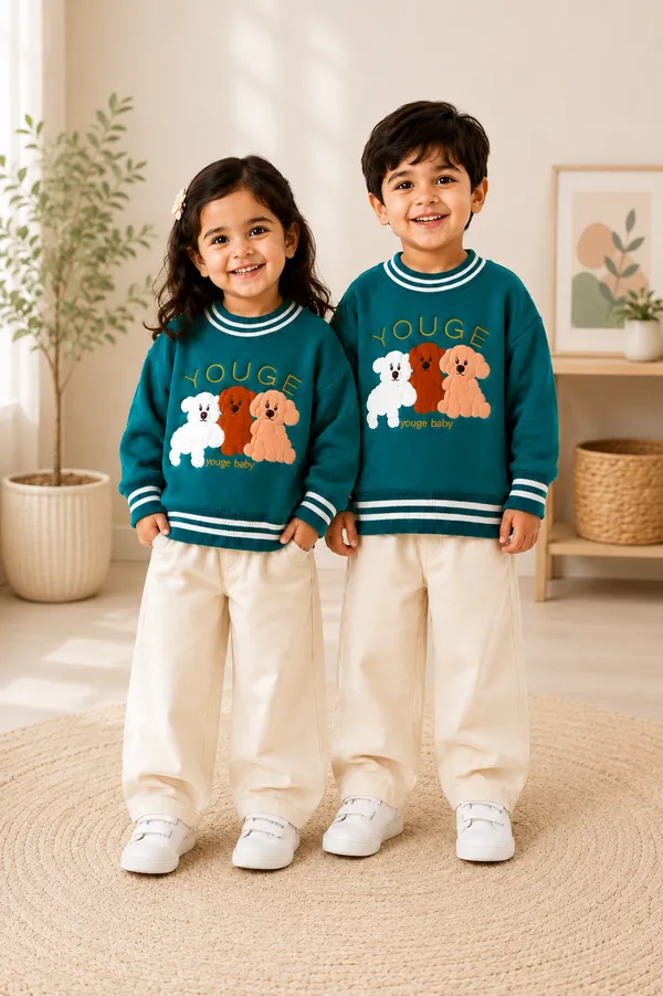 Teal_Graphic_Sweater_For_Boy_And_Girl_Pack_Of_2