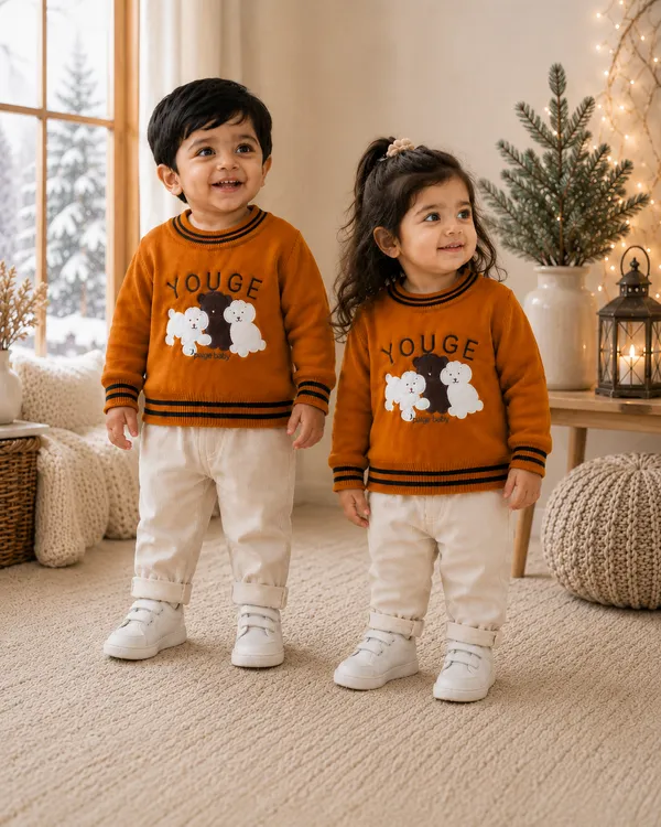 Orange_Printed_Sweater_For_Boy_And_Girl_Pack_Of_2