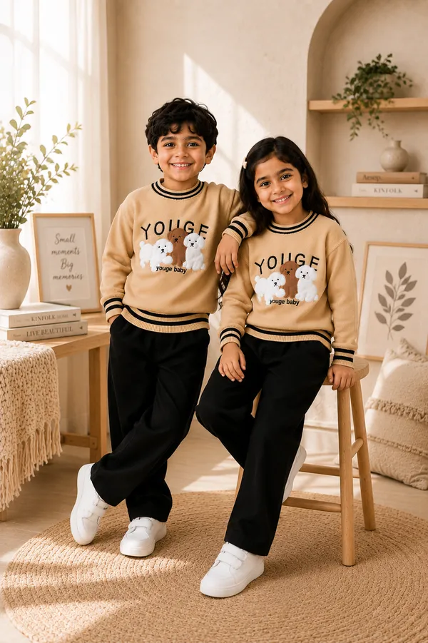 Beige_Printed_Relaxed_Fit_Sweater_For_Boy_And_Girl_Pack_Of_2