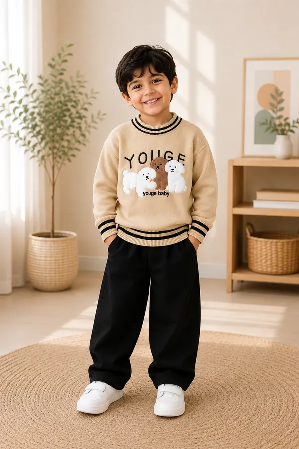 Beige_And_Black_Sweater_For_Boys