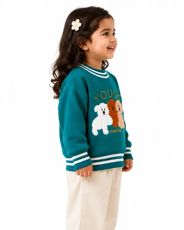 Teal_Printed_Sweater_For_Girls