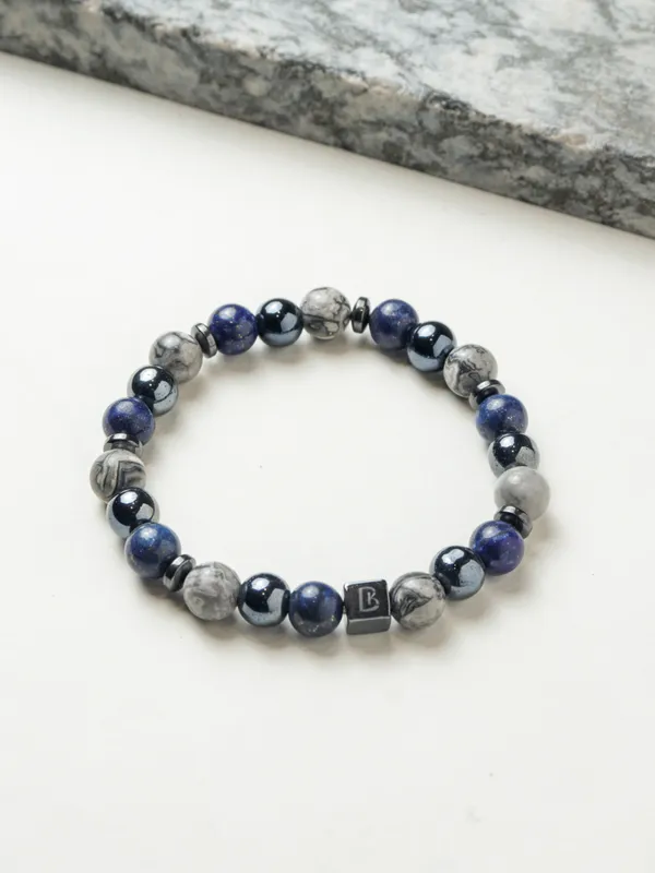 Grey_Blue_Lapis_Lazuli_Grey_Jasper_Natural_Stone_Bracelet_For_Unisex