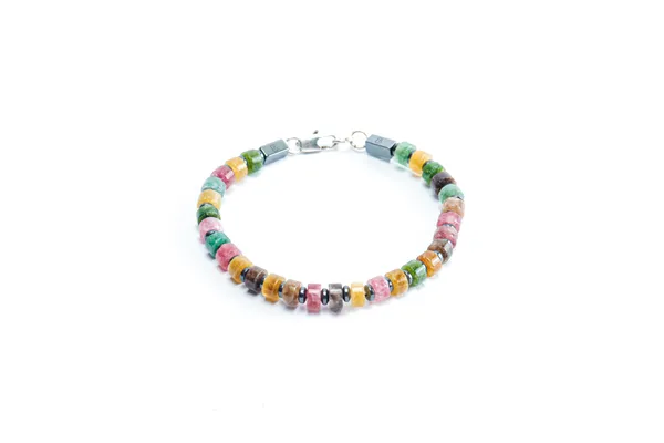 Multicolour_Santa_Maria_Rainbow_Natural_Stone_Bracelet_For_Unisex