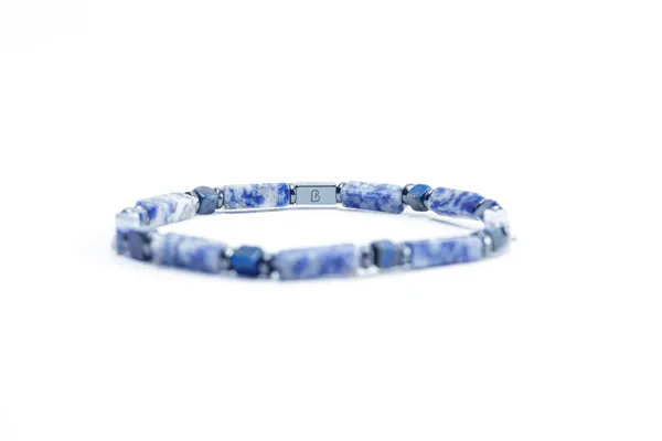 Blue_Multi-Shape_Lapis_Lazuli_Natural_Stone_Bracelet_For_Unisex