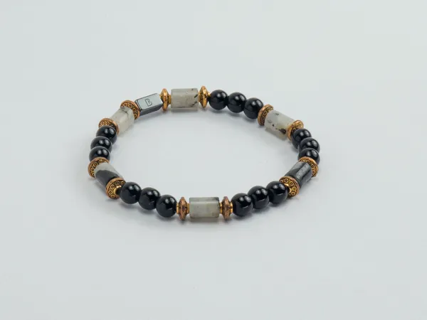 Multicolor_Rainbow_Moonstone_Black_Onyx_Stone_Bracelet_For_Unisex