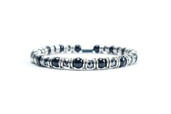 Black_Onyx_Natural_Stone_Beaded_Bracelet_For_Unisex