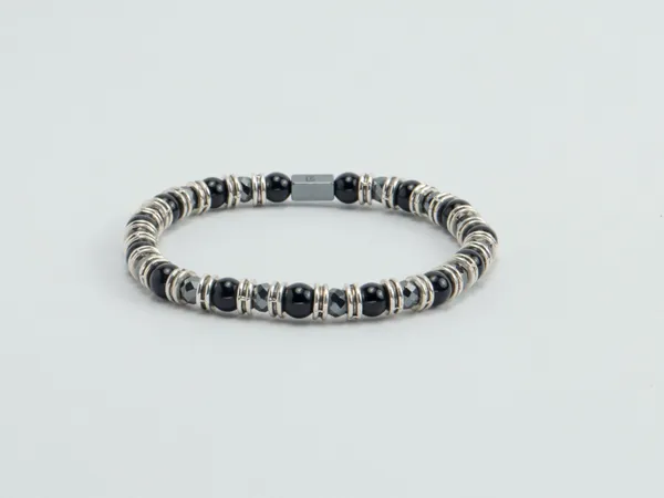 Black_Onyx_Natural_Stone_Beaded_Bracelet_For_Unisex