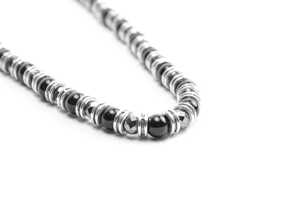Black_Natural_Stone_Minimalist_Necklace_For_Unisex