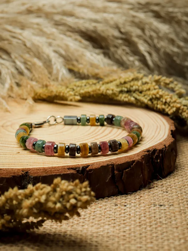 Multicolour_Santa_Maria_Rainbow_Natural_Stone_Bracelet_For_Unisex