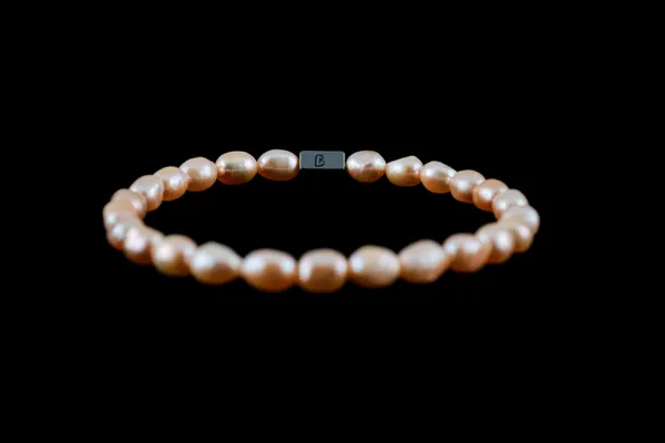 Peach_Sea_Pearl_Clasp_Bracelet_For_Unisex