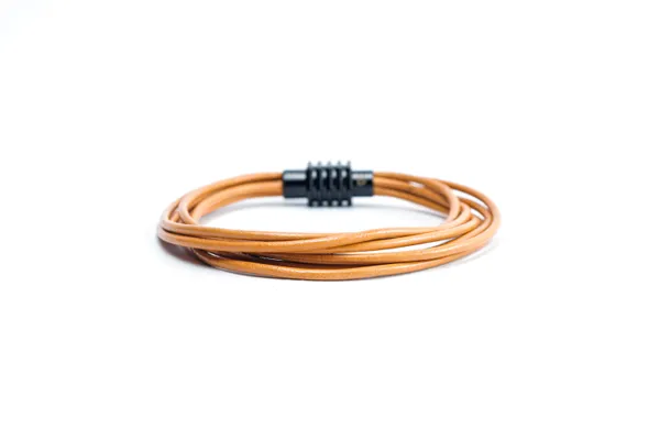 Brown_Neo_Orange_Leather_Bracelet_For_Unisex