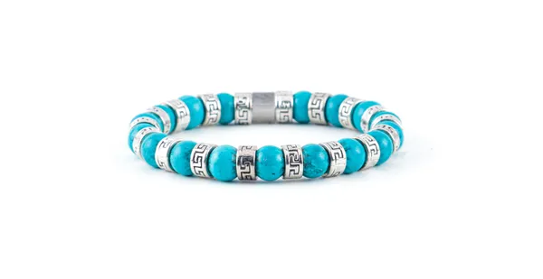 Turquoise_Natural_Stone_Lobster_Clasp_Bracelet_For_Unisex