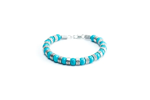 Turquoise_Natural_Stone_Lobster_Clasp_Bracelet_For_Unisex