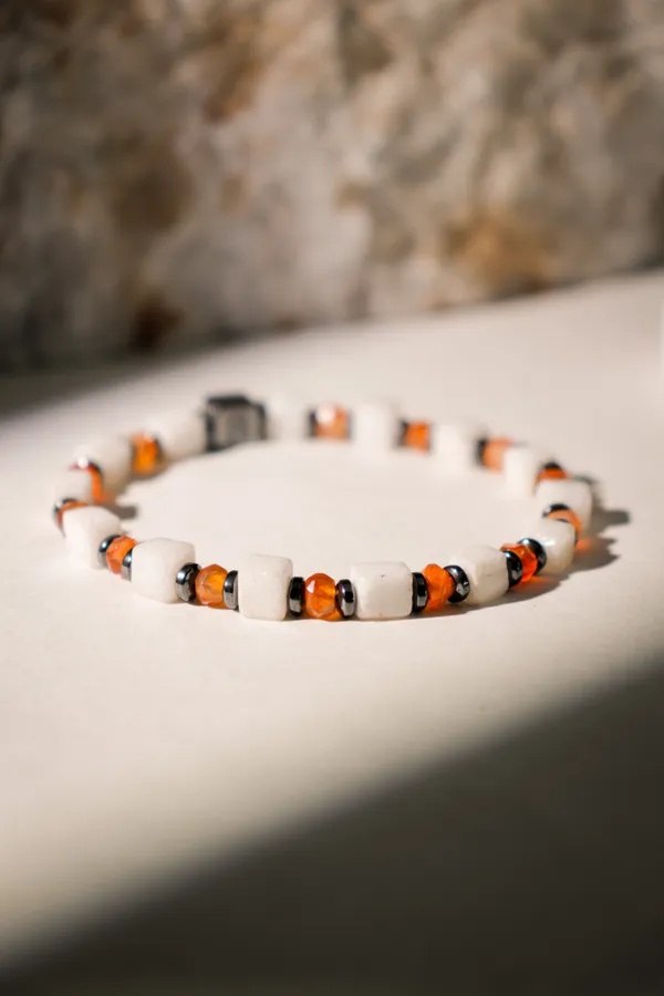 Natural_Gomed_Stone_Slip-On_Bracelet_For_Unisex