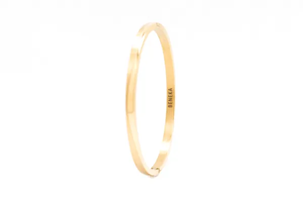 Gold_Brass_Sculpted_Curve_Snap-Lock_Bangle_For_Unisex
