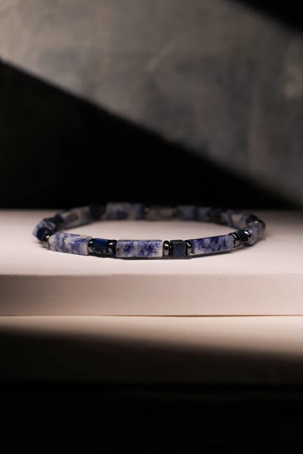 Blue_Multi-Shape_Lapis_Lazuli_Natural_Stone_Bracelet_For_Unisex