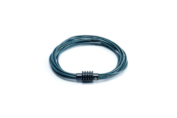 Teal_Leather_Magnetic_Clasp_Bracelet_For_Unisex