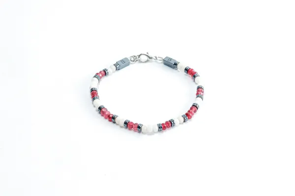 Pink_And_White_Quartz_Faceted_Natural_Stone_Bracelet_For_Unisex