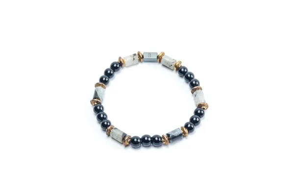 Multicolor_Rainbow_Moonstone_Black_Onyx_Stone_Bracelet_For_Unisex