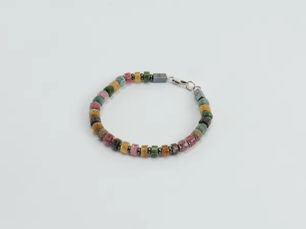 Multicolour_Santa_Maria_Rainbow_Natural_Stone_Bracelet_For_Unisex