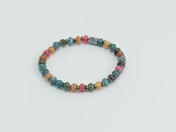 Multicolor_Natural_Agate_Stone_Beaded_Bracelet_For_Unisex
