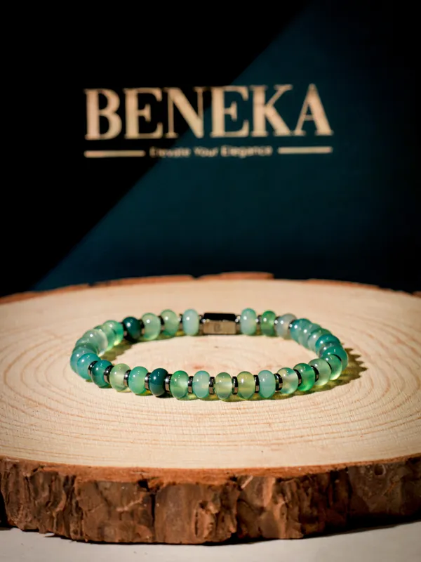 Green_Natural_Jade_Donut_Bead_Slip-On_Bracelet_For_Unisex