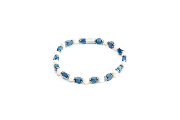 Blue_White_Lapis_Lazuli_Sea_Pearl_Natural_Stone_Bracelet_For_Unisex