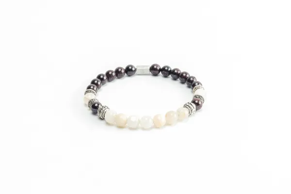Red_White_Garnet_Moonstone_Natural_Stone_Bracelet_For_Unisex