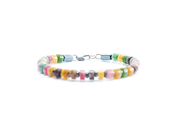 Multicolour_Santa_Maria_Rainbow_Natural_Stone_Bracelet_For_Unisex