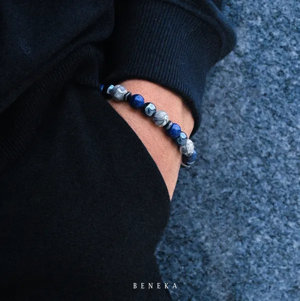 Lapis_Lazuli_&_Grey_Jasper_Natural_Stone_Bracelet_For_Men