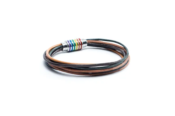 Multicolour_Leather_Magnetic_Clasp_Bracelet_For_Unisex