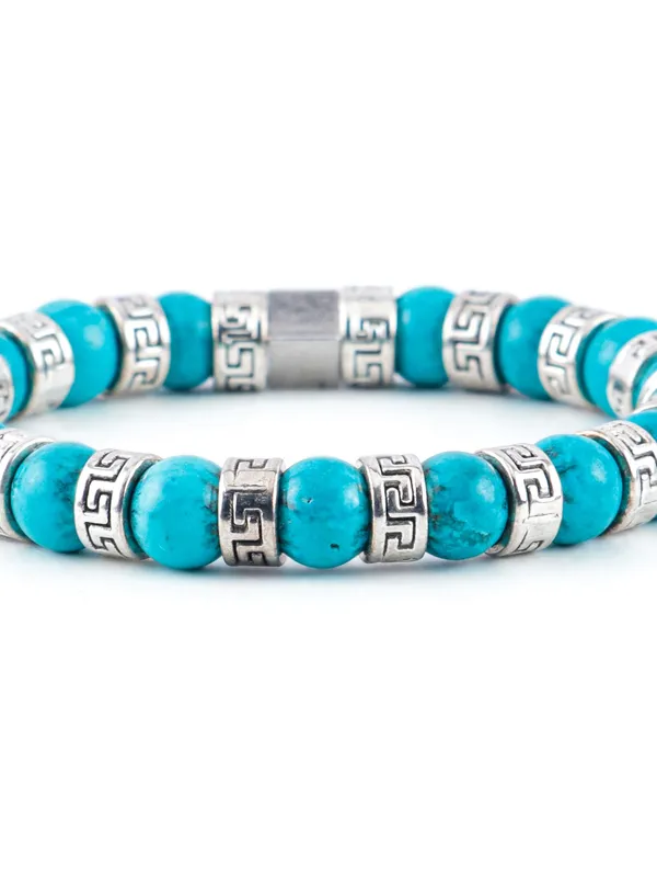 Turquoise_Natural_Stone_Lobster_Clasp_Bracelet_For_Unisex