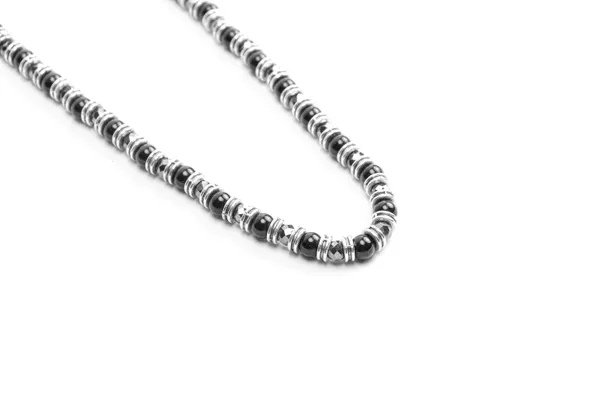 Black_Natural_Stone_Minimalist_Necklace_For_Unisex