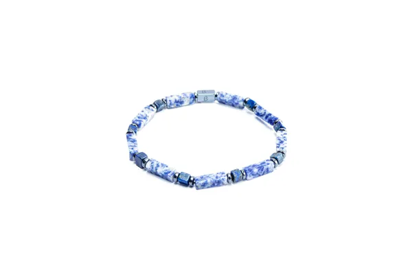 Blue_Multi-Shape_Lapis_Lazuli_Natural_Stone_Bracelet_For_Unisex
