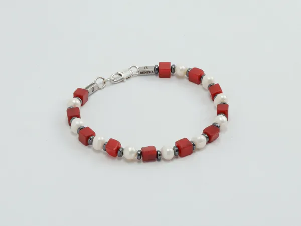 Red_White_Natural_Coral_Pearl_Stone_Bracelet_For_Unisex