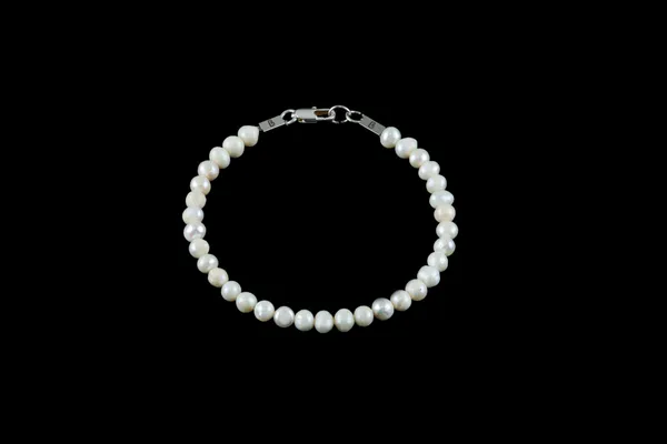 White_Freshwater_Pearl_Clasp_Bracelet_For_Unisex