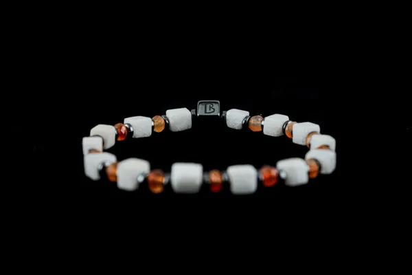 Brown_And_Green_Natural_Gomed_Stone_Slip-On_Bracelet_For_Unisex
