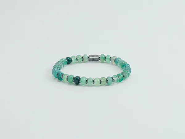 Green_Natural_Jade_Donut_Bead_Slip-On_Bracelet_For_Unisex