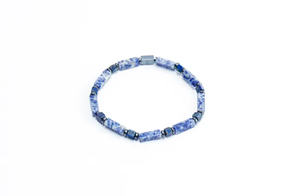 Blue_Multi-Shape_Lapis_Lazuli_Natural_Stone_Bracelet_For_Unisex