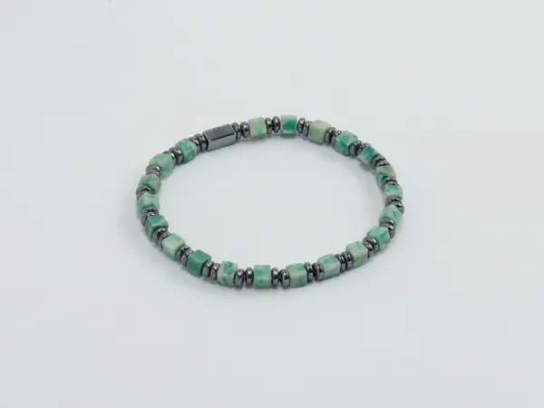 Green_Natural_Stone_Cube-Cut_Aventurine_Bracelet_For_Unisex