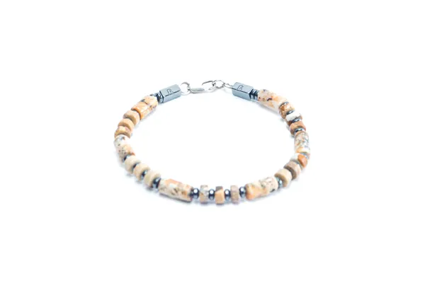Brown_Landscape_Jasper_Natural_Stone_Clasp_Bracelet_For_Unisex
