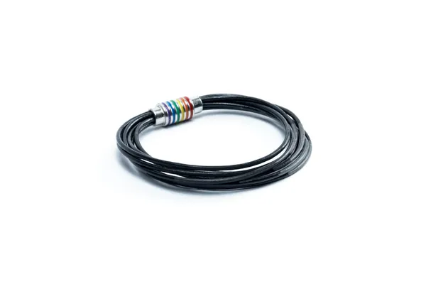 Black_Leather_Multi-Strand_Bracelet_For_Unisex