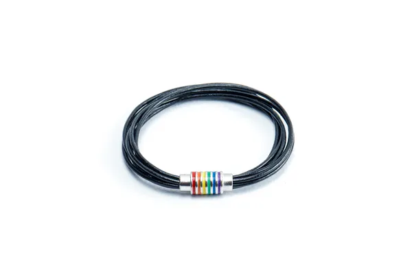 Black_Leather_Multi-Strand_Bracelet_For_Unisex