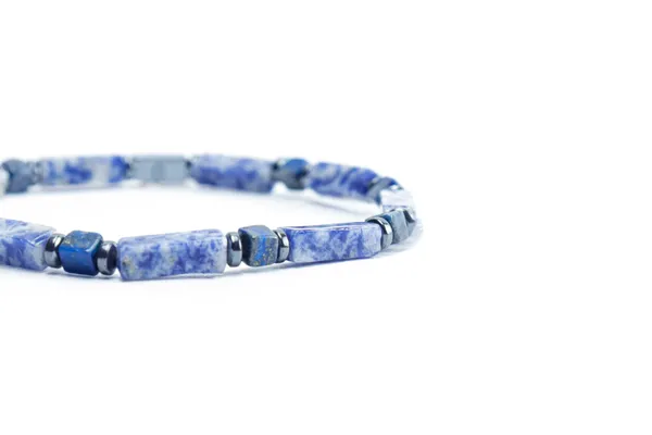 Blue_Multi-Shape_Lapis_Lazuli_Natural_Stone_Bracelet_For_Unisex