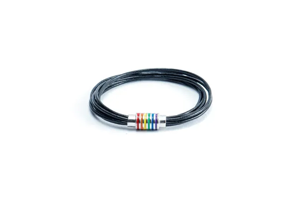 Black_Leather_Multi-Strand_Bracelet_For_Unisex